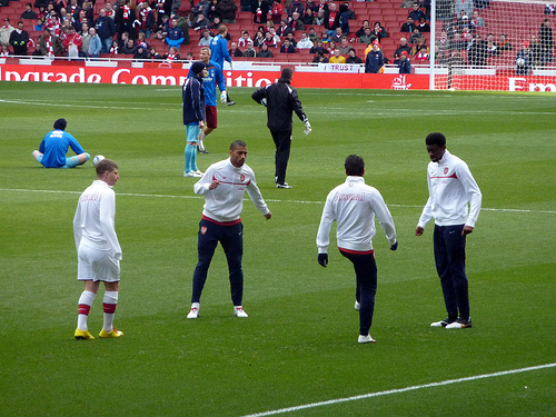 Arsenal bemelegítés