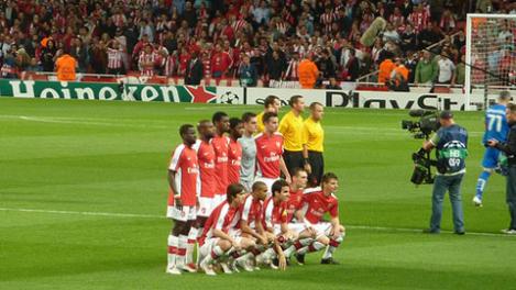 Arsenal csapatkép a mérkőzés előtt Arsenal csapatkép a mérkőzés előtt